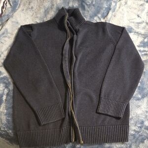 The Children's Place Navy Full-Zip Sweater